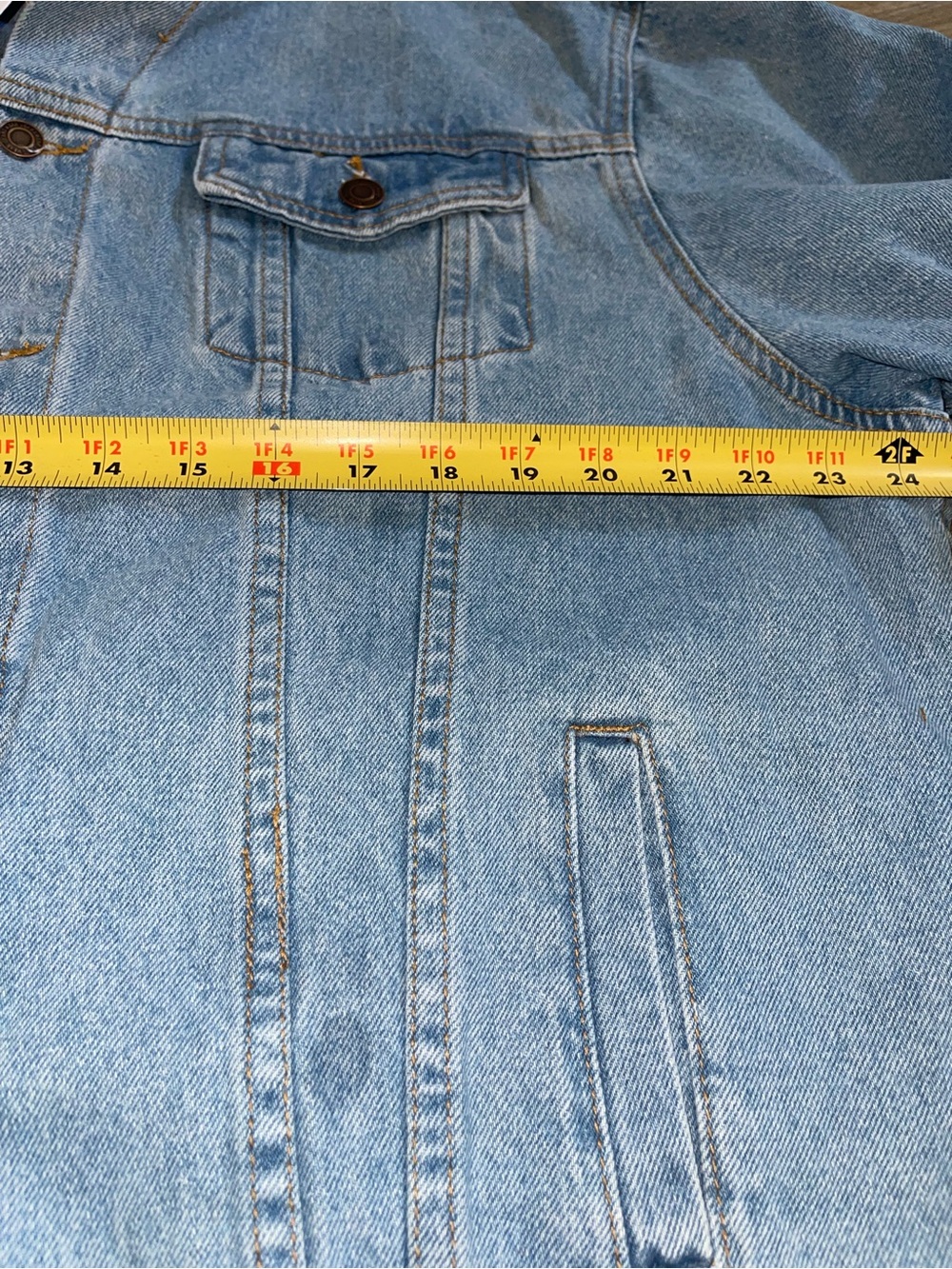 NWT Elia Cher Women's Oversized Denim Jacket - Blue - Size L - Picture 4 of 6
